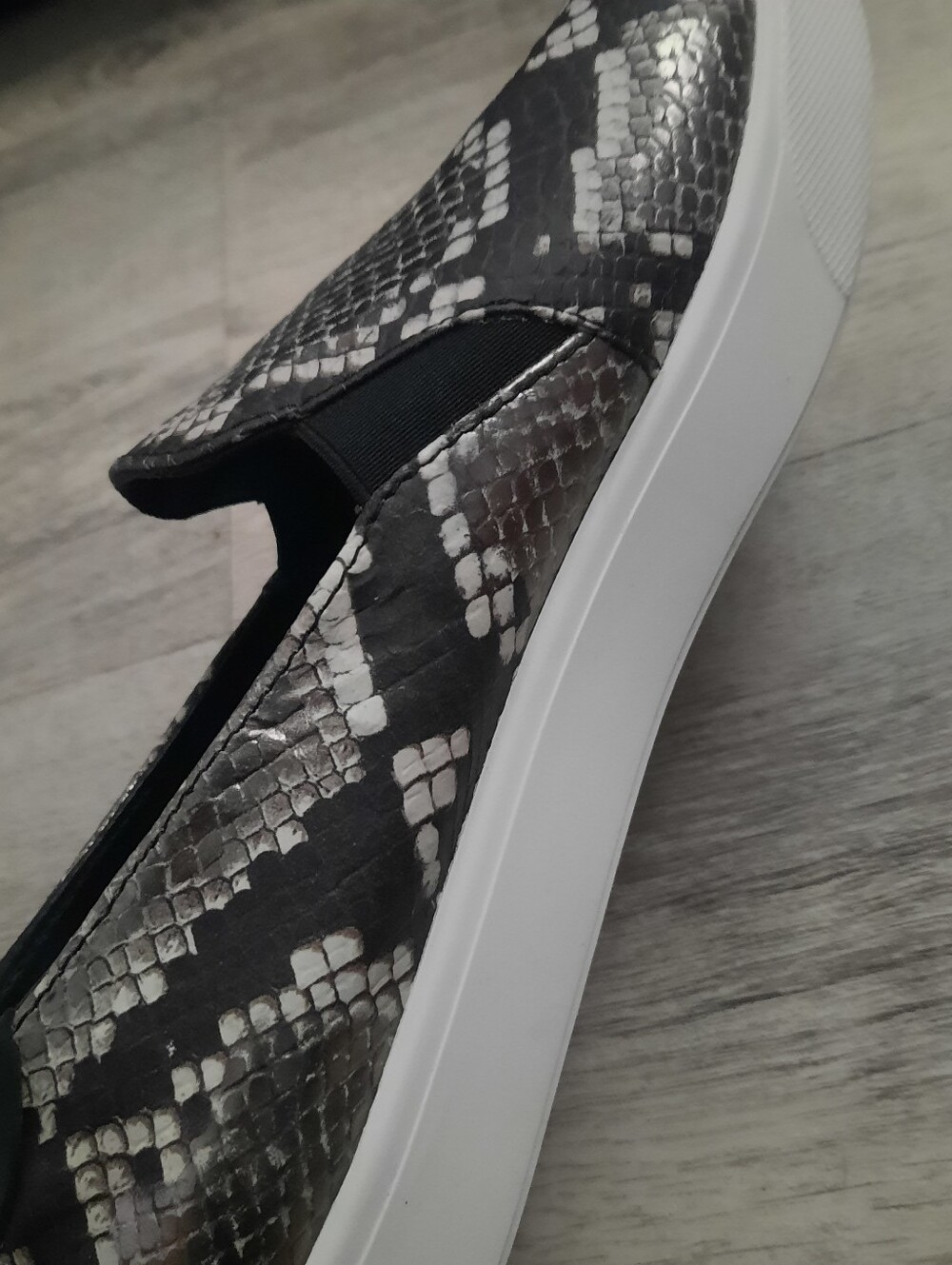 Cole Haan Black & Gray Snake-Print Slip-On Sneakers - Picture 5 of 8